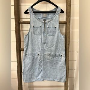 Medium vintage jean jumper dress